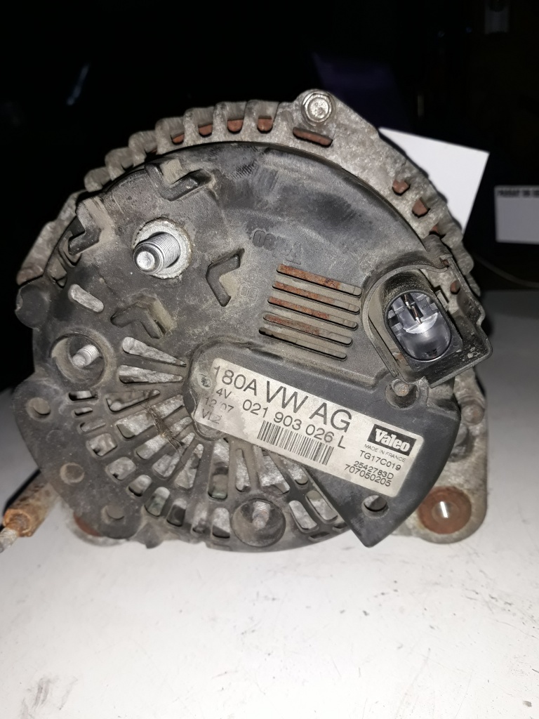 ALTERNATOR 180A 021903026L VW PASSAT B6 2.0 TDI BMR 170 CAI 2007