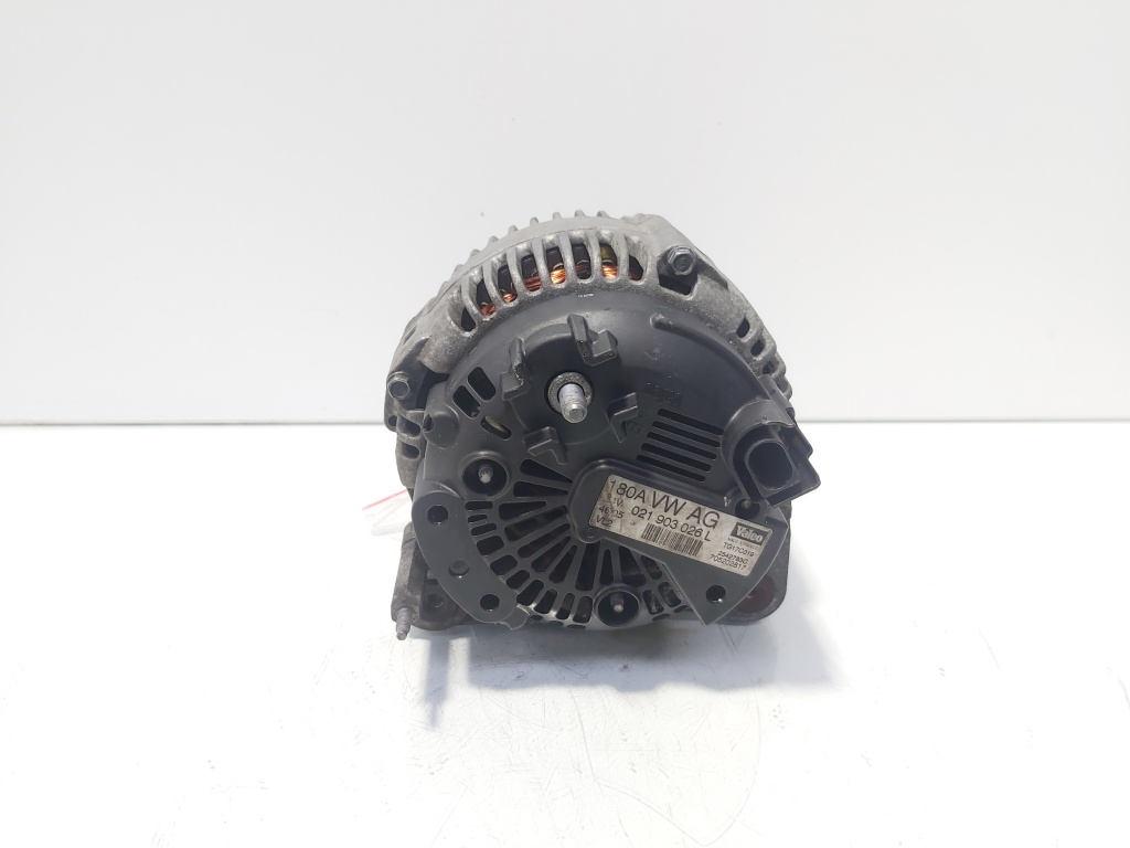 Alternator 180A Valeo, cod 021903026L, Vw Eos (1F7, 1F8) 2.0 TDI, BMM (idi:684431)