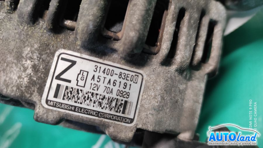 Alternator 3140083e00 1.3 Benzina, A5ta6191 Suzuki WAGON MM 2000