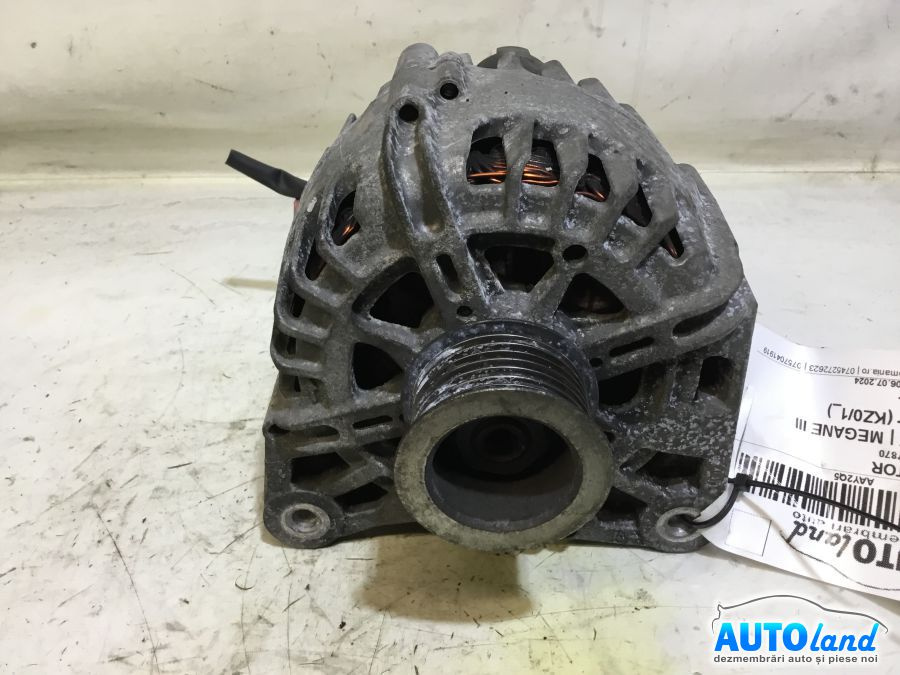 Alternator 8200757870 1.9 DCI Renault MEGANE III Grandtour KZ0/1 2008