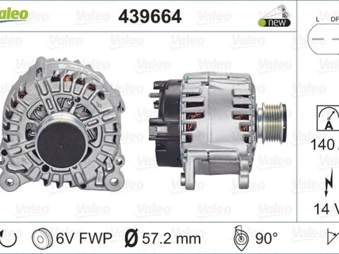 Alternator AUDI A4 Avant 8ED B7 VALEO 439664 PieseDeTop