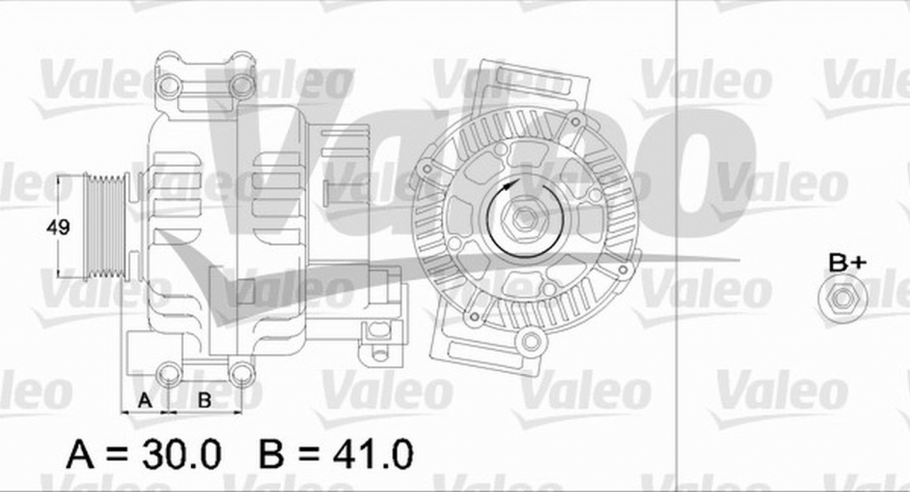 Alternator BMW 3 Cabriolet E46 VALEO 437374
