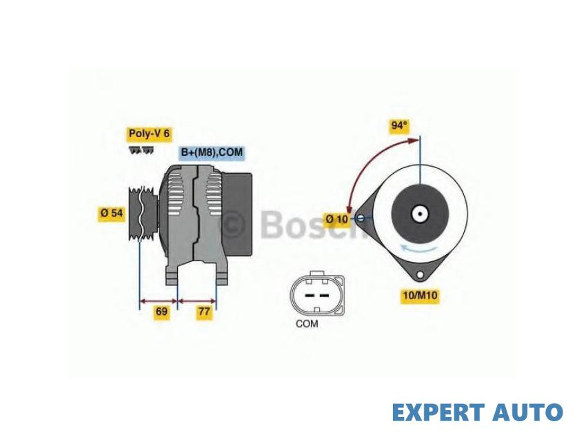 Alternator BMW 7 (E65, E66, E67) 2001-2016 #2 0986080350