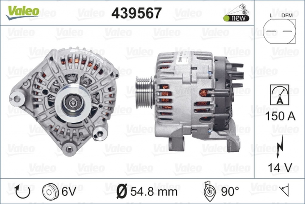 Alternator BMW X3 E83 VALEO 439567