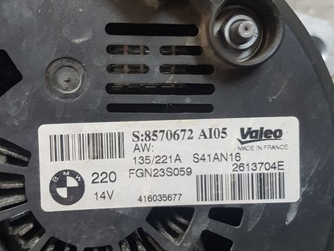 Alternator BMW X4 F26 2016 cod 2613704 d 3,0 diesel