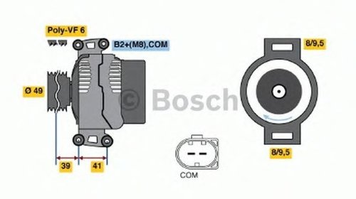 Alternator BMW Z4 E85 BOSCH 0124525561