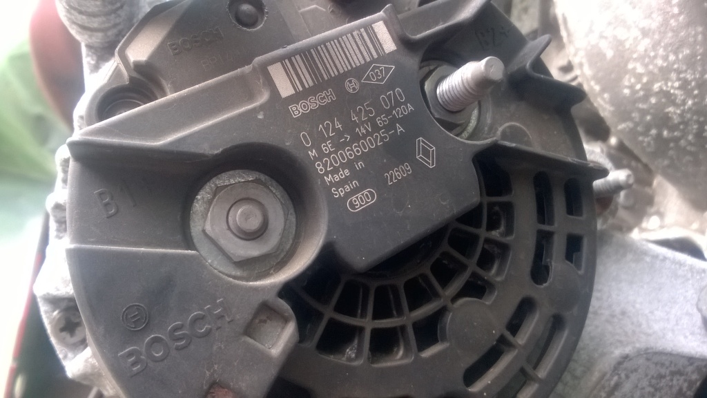 Alternator Bosch 120A Renault Megane 3 1