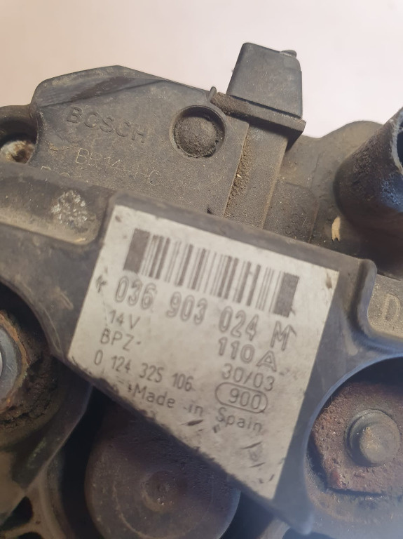 ALTERNATOR BOSCH GAMA VAG / VW 1.4 BENZINA 036903024M