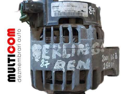 Alternator Citroen Berlingo 1.6 benzina cod 9635557780