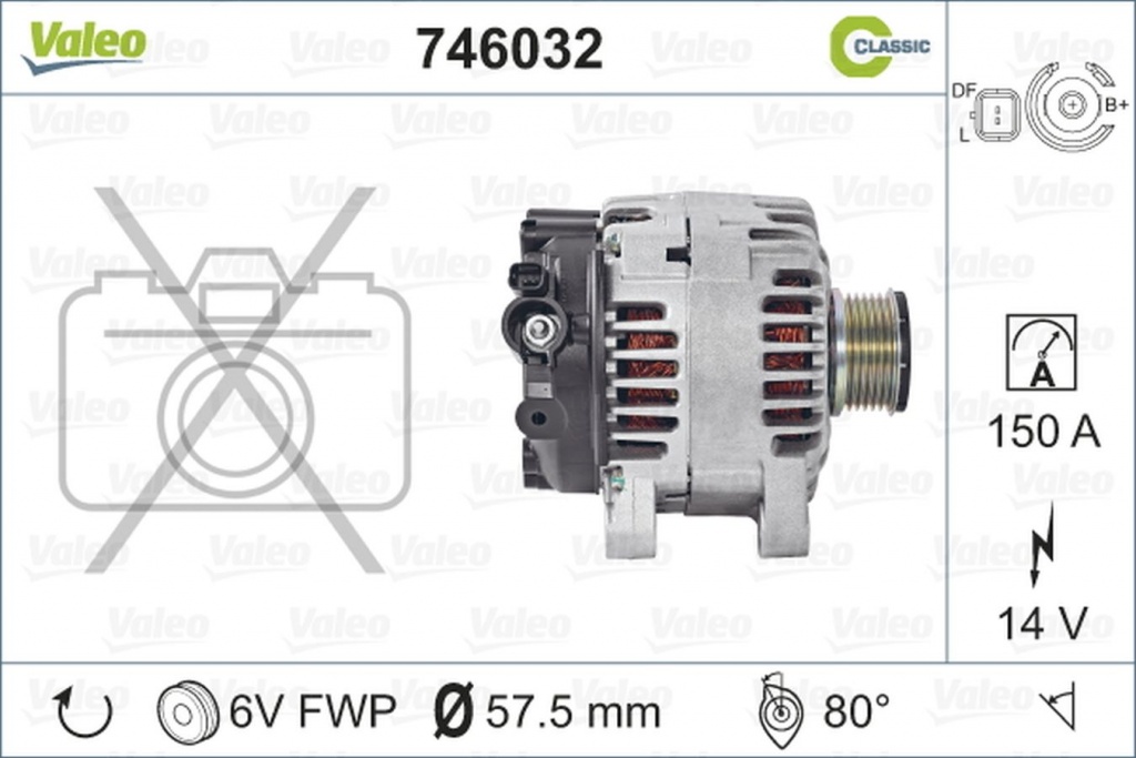 Alternator CITROEN C2 JM VALEO 746032