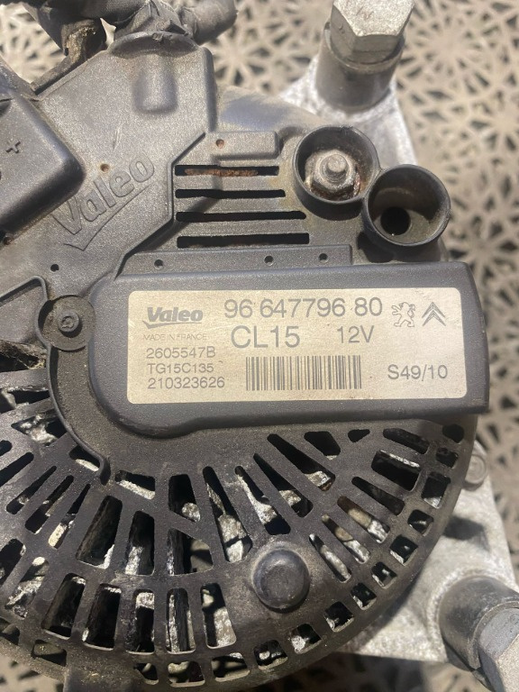 Alternator Citroen C4/ C5/ Berlingo/ C3/ C8/ C-Elysee/ Ds3/ Ds4/ Ds5 1.6 Hdi cod 9664779680