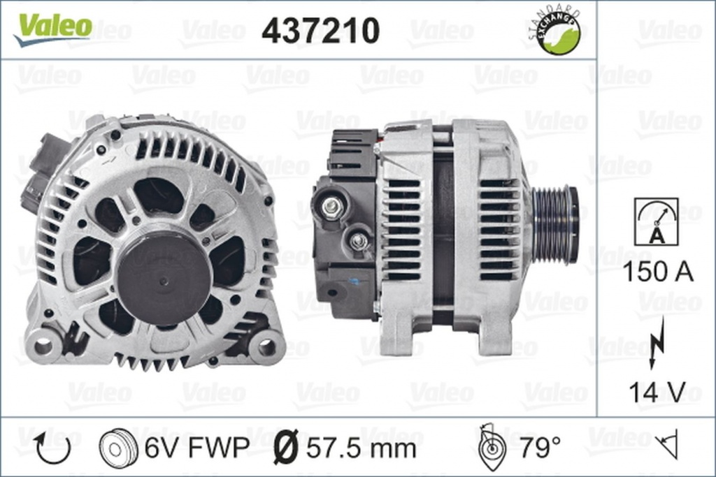 Alternator CITROEN C5 I DC VALEO 437210