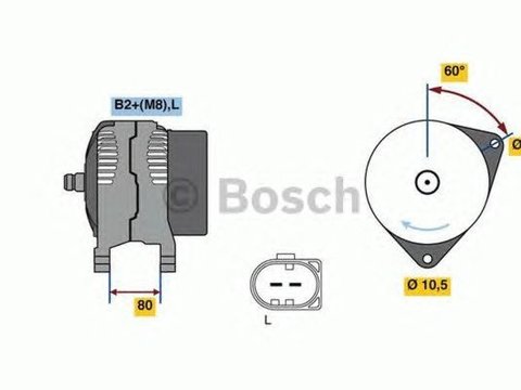 Alternator CITROEN JUMPER platou sasiu BOSCH 0986049950