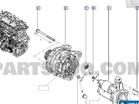 ALTERNATOR CLIO IV AN 2019 COD 231002243R PIESA NOUA IN STOC