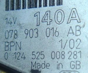 Alternator Cod 078903016ab Audi Vw Skoda