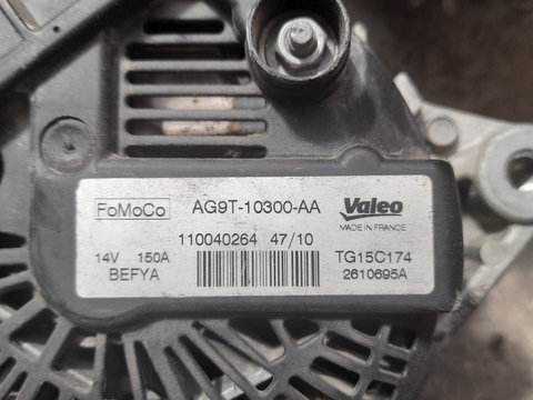 Alternator, cod AG9T-10300-AA, Ford S-Max 1, 2.0TDCI UFWA, 103kw, 140cp