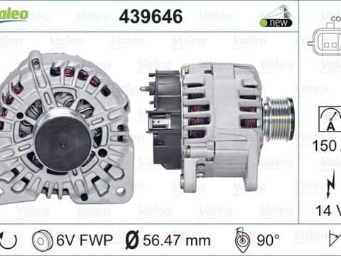 Alternator DACIA LOGAN II VALEO 439646 PieseDeTop