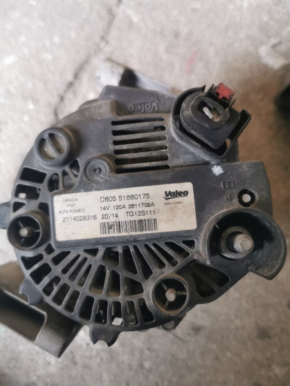 Alternator fiat Lancia alfa romeo 51880175 motor 1.3 mjet 120A