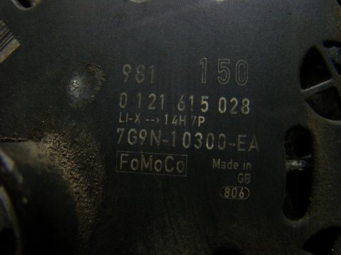 Alternator Ford C-Max 2.0 tdci 7G9N10300EA