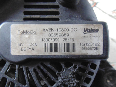 Alternator Ford fiesta 6 , Ford B-Max , Ford focus 3 Cod av6n-10300-dc