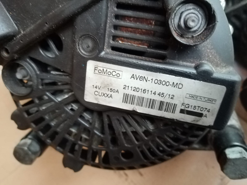 Alternator Ford Kuga 2 14 V 150 A 2.0 TDCI cod: AV6N-10300-MD model 2015
