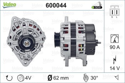 Alternator HYUNDAI COUPE GK VALEO 600044