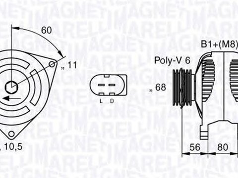 Alternator IVECO DAILY III caroserie inchisa combi MAGNETI MARELLI 063533200010