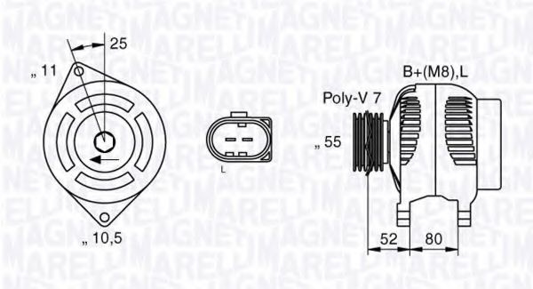 Alternator IVECO DAILY IV platou / sasiu (2006 - 2011) MTR 12160921