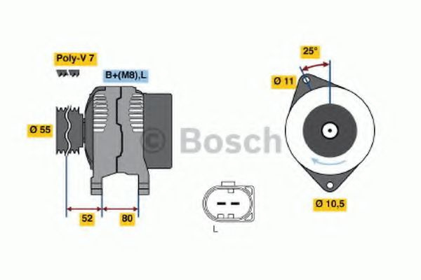 Alternator IVECO DAILY V autobasculanta (2011 - 20