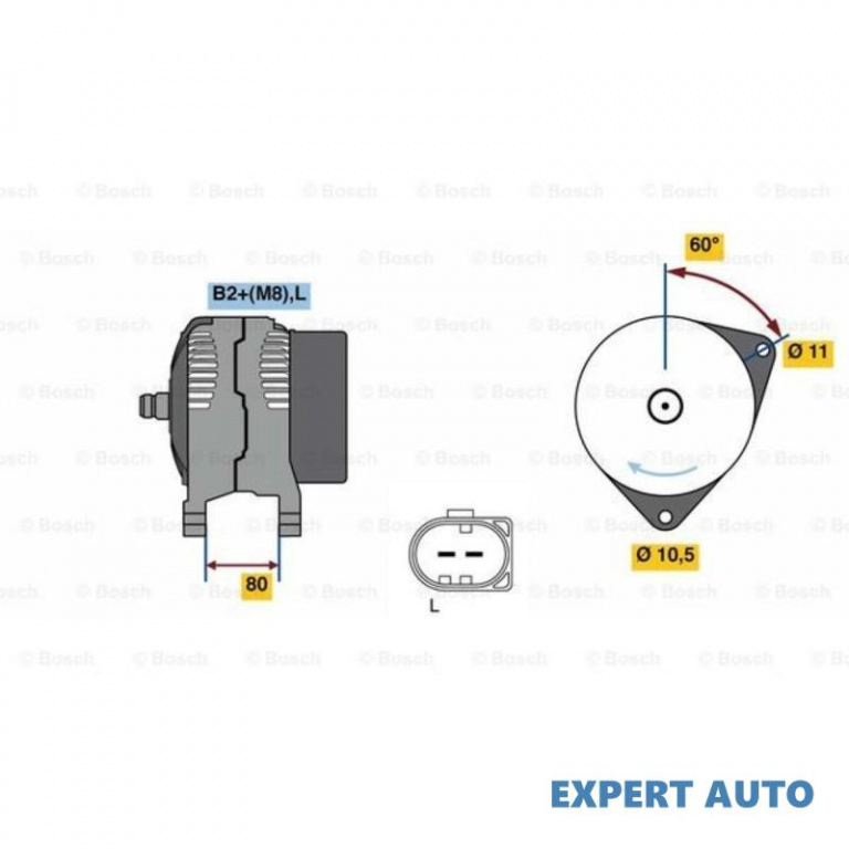 Alternator Iveco DAILY V caroserie inchisa/combi 2011-2014 #2 0124525064