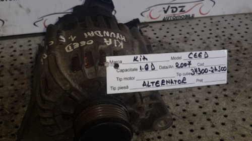 Alternator Kia Ceed 1.0Diesel An 2007 Co