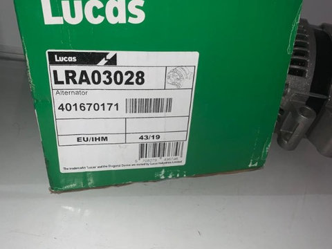 Alternator LUCAS 14V 150A LRA03028 LAND-ROVER Discovery III / Sport