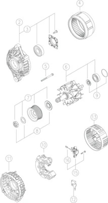 Alternator MAHLE CASE IH MAXXUM 2011-2016 - MG 286