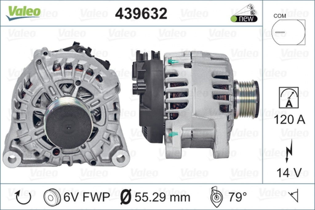 Alternator MAZDA 2 DE VALEO 439632 PieseDeTop