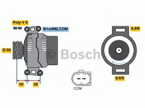 Alternator MERCEDES M-CLASS (W164) (2005 - 2016) Bosch 0 986 047 700