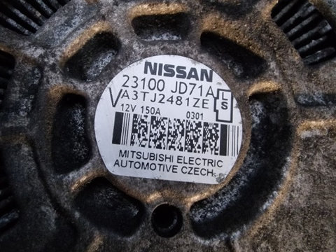 Alternator Nissan X-Trail Qashqai 2.0DCI M9R cod 23100 JD71A