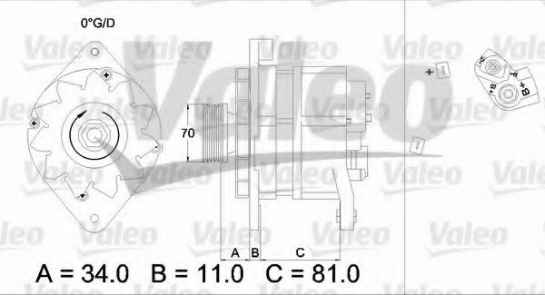 Alternator OPEL ASTRA F (56_, 57_) (1991 - 1998) V