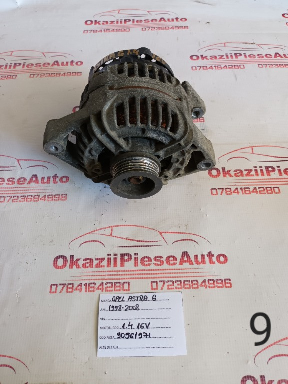 ALTERNATOR OPEL ASTRA G 1998 1999 2000 2001 2002 2003 2004 2005 2006 2007 2008 1.4 16v  90561971