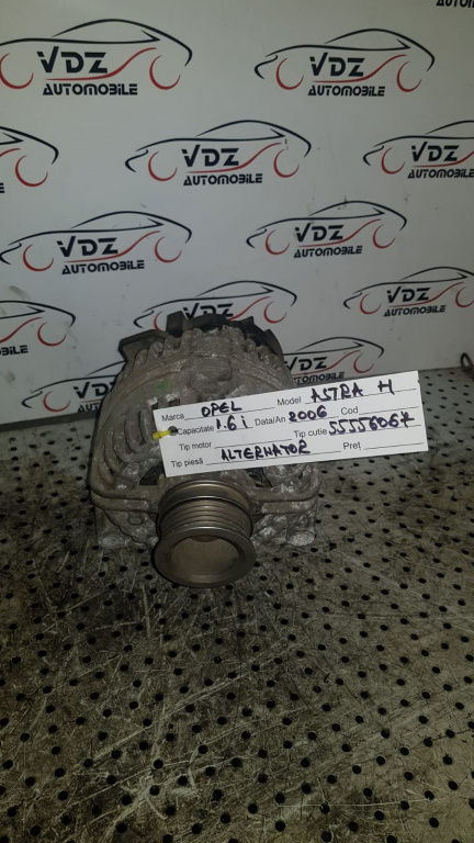 Alternator Opel Astra H 1.6 Benzina An 2006 Cod 55556067