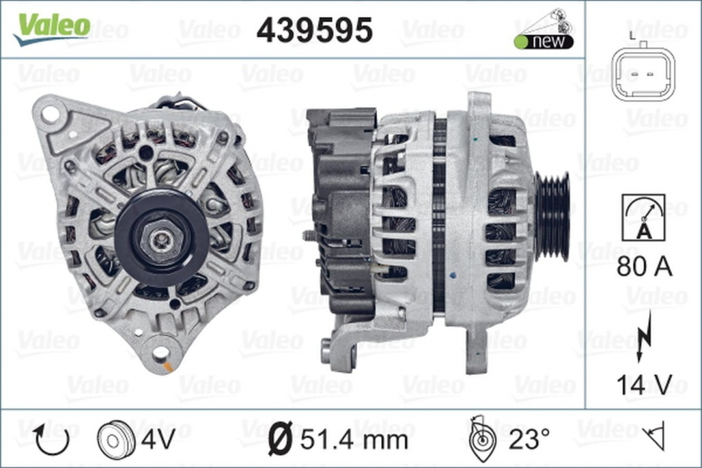 Alternator PEUGEOT 308 II VALEO 439595 PieseDeTop
