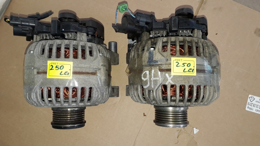 ALTERNATOR PEUGEOT 407 SW (6E_) 2004-2019 COD 9646321880 1.6 HDI BOSCH 0124525035 FULIE CU Ambreiaj 150A