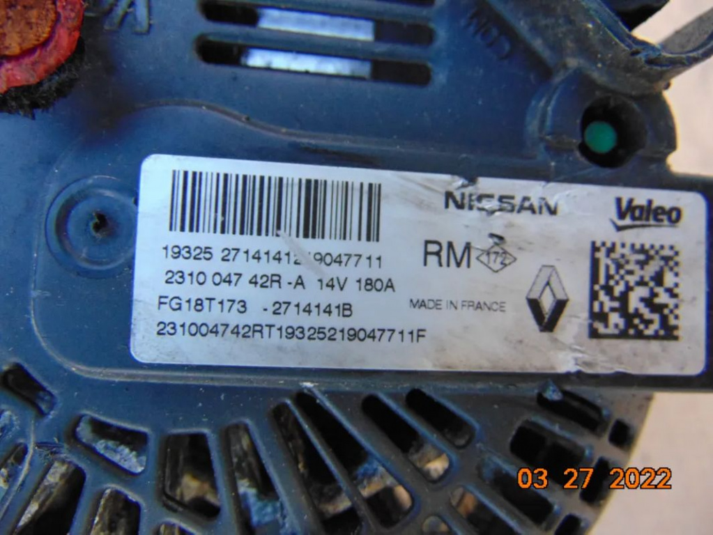 Alternator renault 1.7 Talisman Kadjar 1