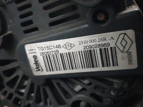 Alternator Renault Megane 3 1.5 dci cod 231000026R-A