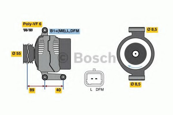 Alternator RENAULT MEGANE I Classic (LA0/1_) (1996