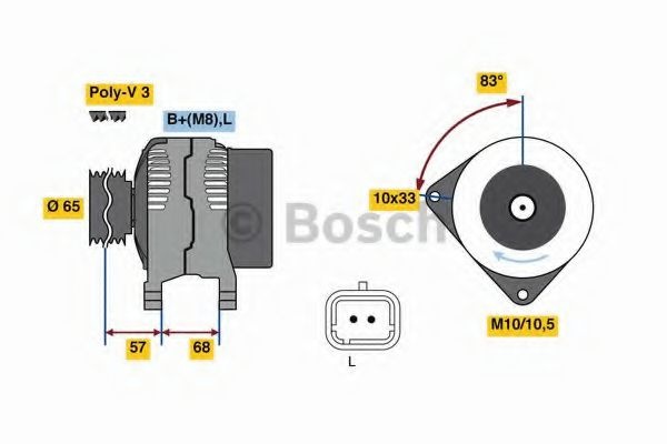 Alternator RENAULT SYMBOL I (LB0/1/2_) (1998 - 201