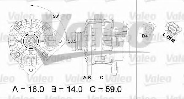 Alternator SEAT IBIZA Mk IV (6L1) (2002 - 2009) VA