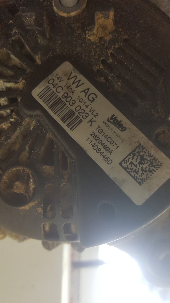 Alternator skoda octavia 3 1,2B,CJZA,cod piesa 04C903023K