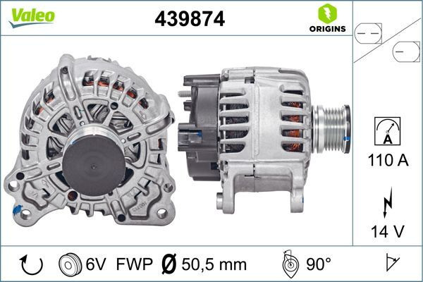 Alternator # Skoda Yeti 2009 2010 2011 2012 2013 2014 2015 # 439874 # VALEO