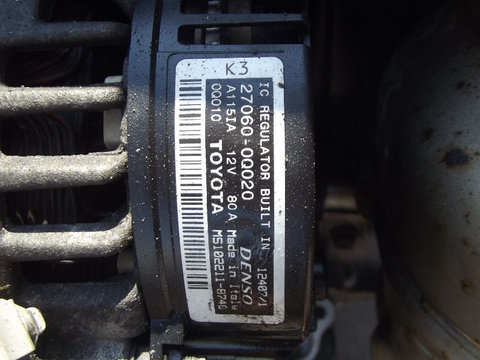 Alternator Toyota Aygo 1.0 benzina Citroen c1 Peugeot 107 dezmembrez