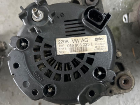 Alternator VALEO 220A Volkswagen Vw Touareg 7P Porsche Cayenne Panamera Motor 3.0 Diesel Euro 5 cod 059903023L